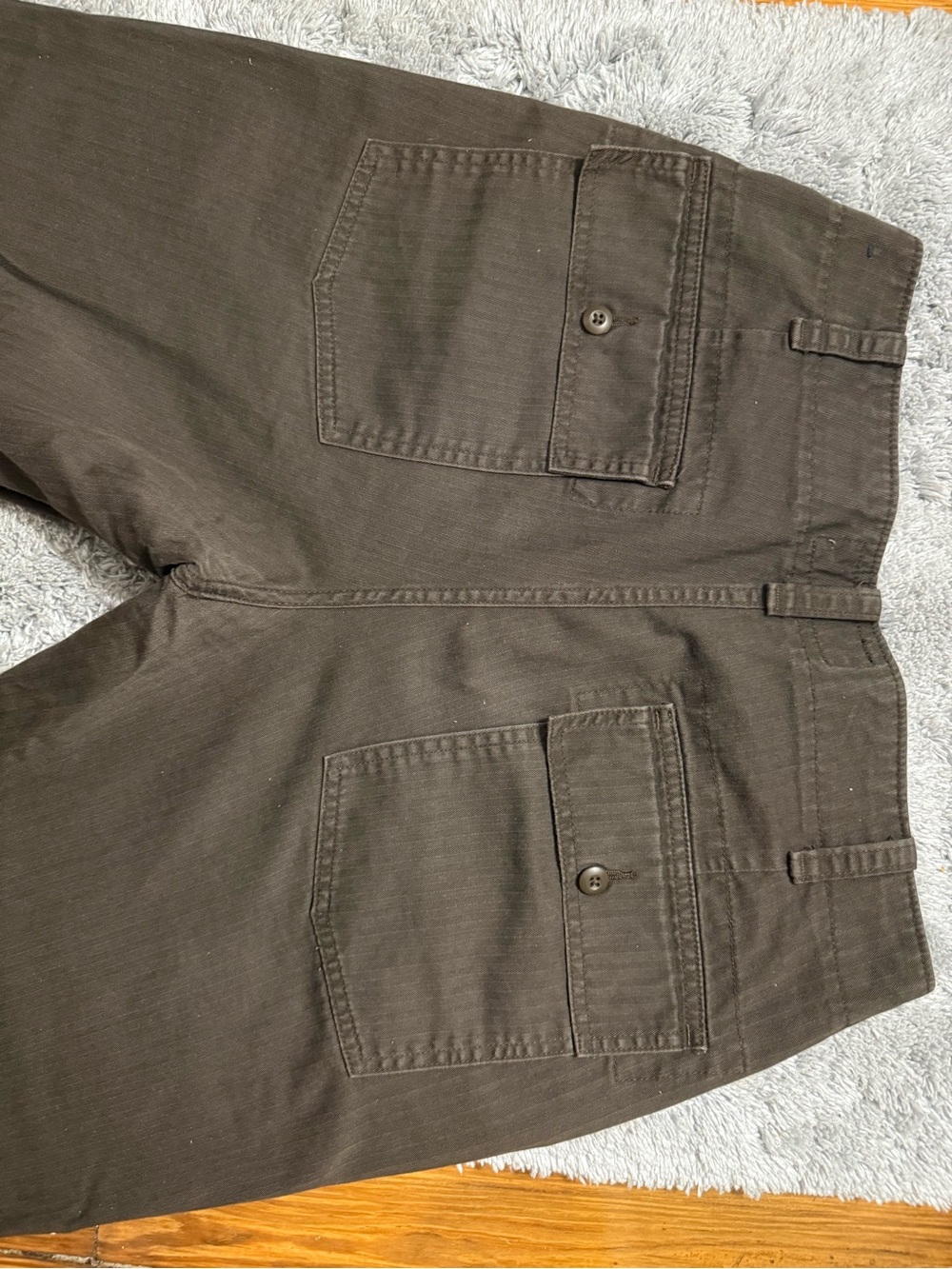 Abercrombie & Fitch Loose Chino Pants Dark Brown 100% Cotton 30x30 - Picture 4 of 5